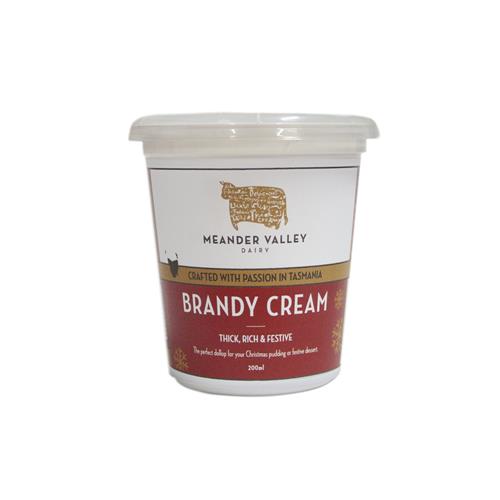 Meander Valley Brandy Cream 200ml Kiah Organic & Wholefoods Warehouse