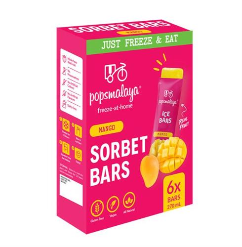 Pops Malaya Freeze-at-Home Sorbet Bars- Mango 6 x 45ml – Kiah Organic ...