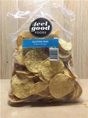 Feel Good Foods Gluten Free Natural Corn Chips 500g Kiah Organic Wholefoods Warehouse