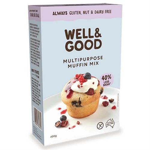 Well Good Multi Purpose Muffin Mix 400g Kiah Organic Wholefoods 